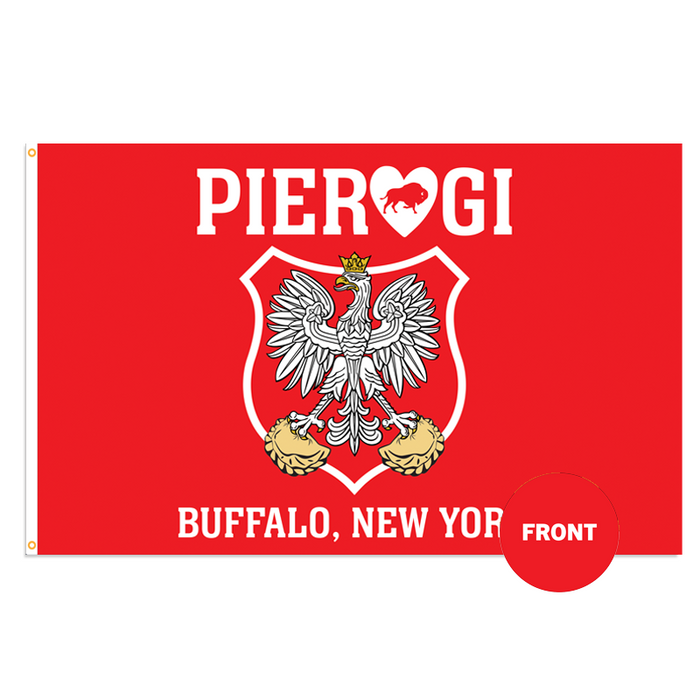 Buffalo Pierogi Polyester Flag - Made in USA