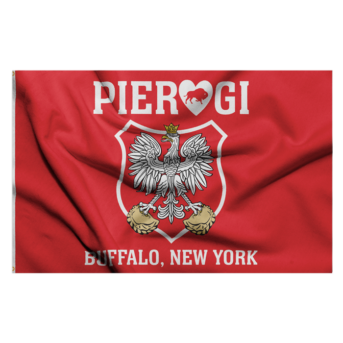 Buffalo Pierogi Polyester Flag - Made in USA