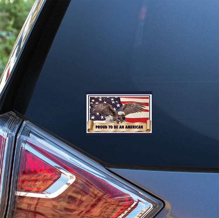 Proud to be an American Decal - Made in USA