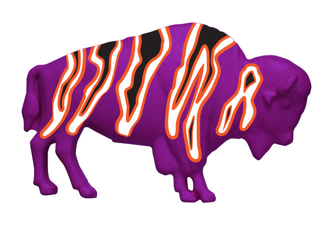 The Original Purple Lacrosse Zebra Lawn Ornament