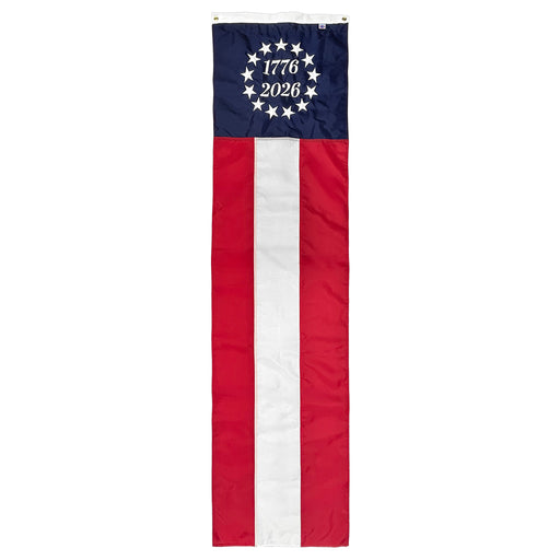 24.5"x8' Betsy Ross 1776 - 2026 Nylon Pulldown