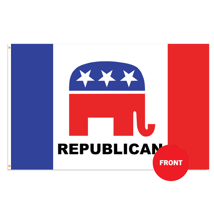 3'x5' Republican Polyester Flag - Made in USA