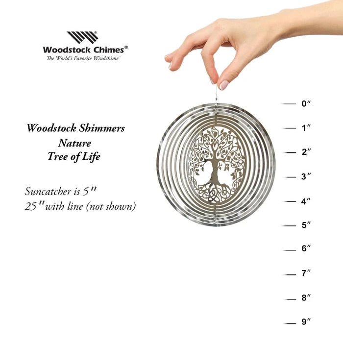 Tree of Life Shimmers Stainless Steel Wind Spinner