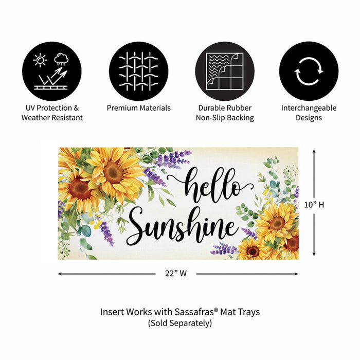 Hello Sunshine Sunflower Mini Switch Doormat Insert