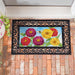 Multicolor Zinnias & Bees Sassafras Mini Switch Doormat Insert