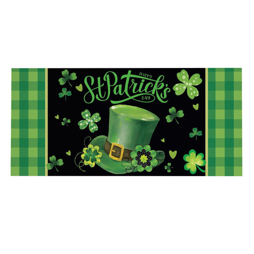 St. Patrick's Day Hat Sassafras Mini Switch Doormat Insert