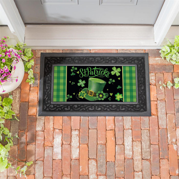 St. Patrick's Day Hat Sassafras Mini Switch Doormat Insert