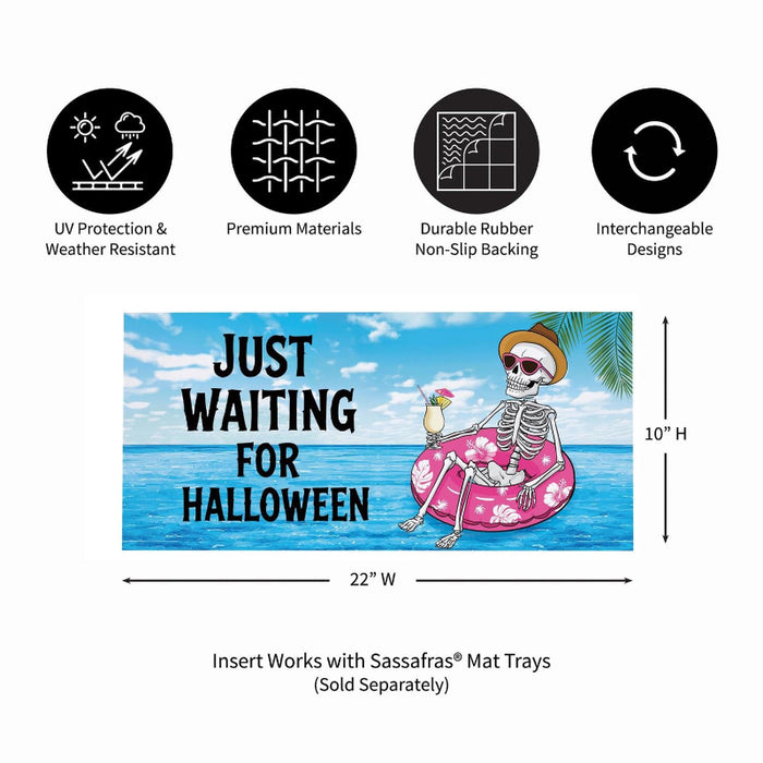 Just Waiting for Halloween Sassafras Mini Switch Doormat Insert