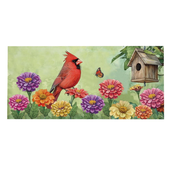 Spring Cardinal Time Sassafras Mini Switch Doormat Insert