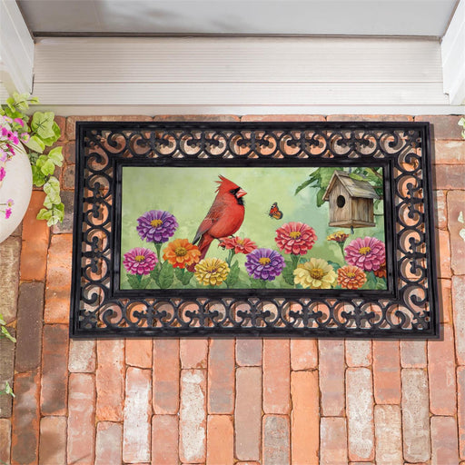Spring Cardinal Time Sassafras Mini Switch Doormat Insert