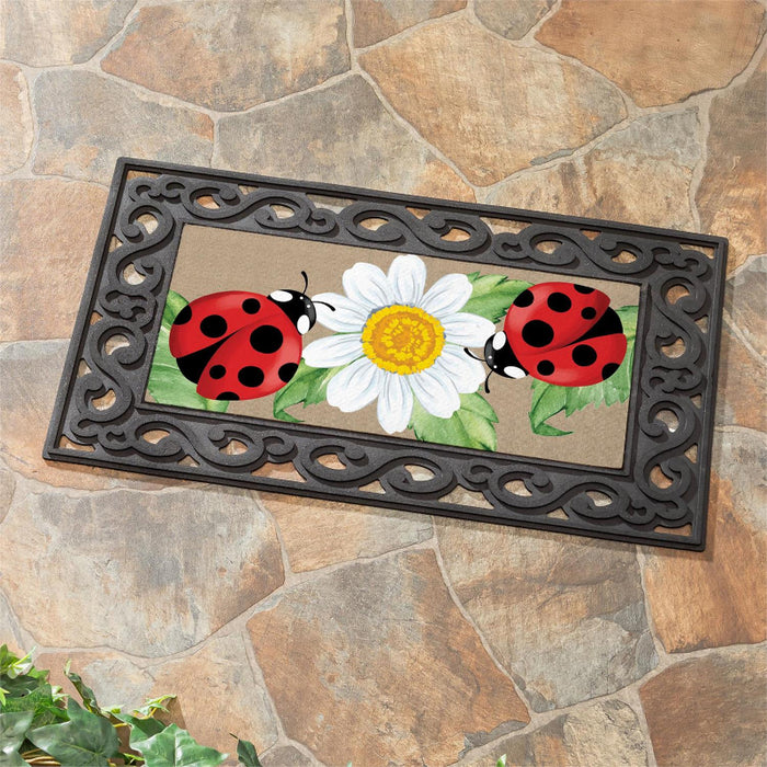 Welcoming Ladybugs Sassafras Mini Switch Doormat Insert