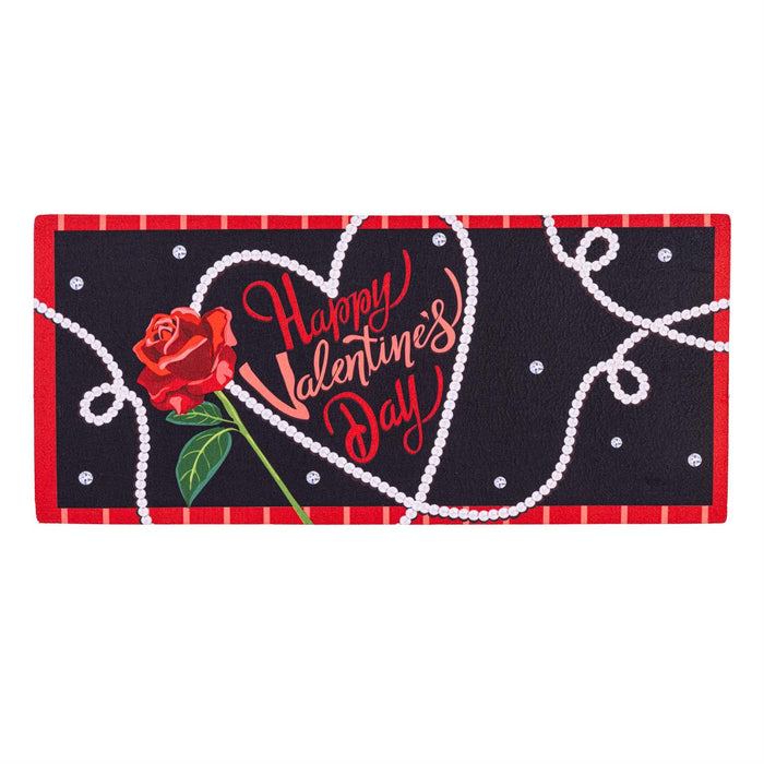 Valentine's Day Pearls Sassafras Mini Switch Doormat Insert