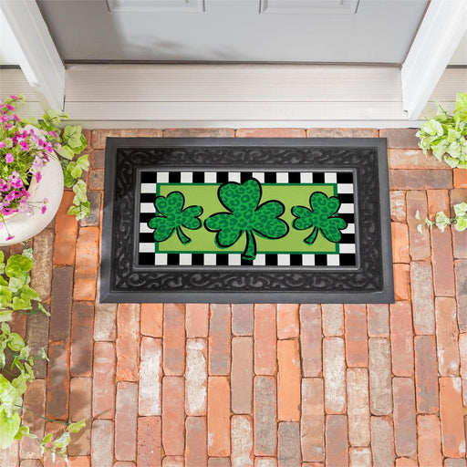 Patterned Shamrock Sassafras Mini Switch Doormat Insert