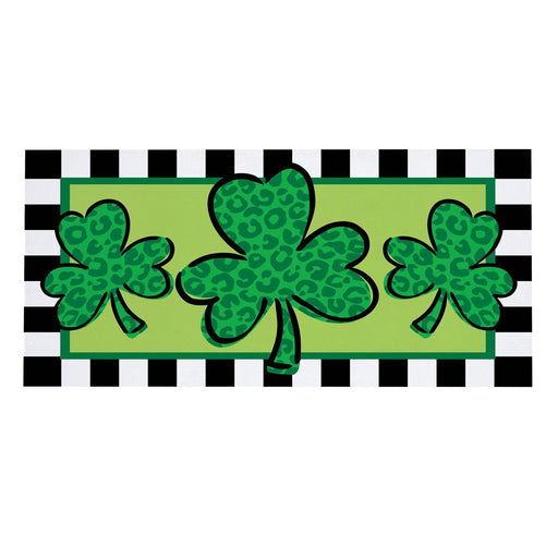 Patterned Shamrock Sassafras Mini Switch Doormat Insert