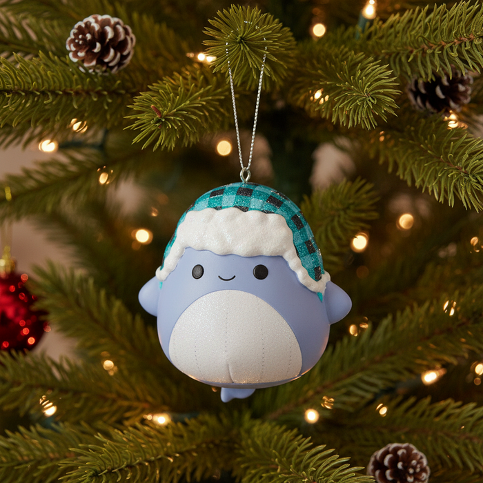 Squishmallow Hard Plastic Ornament - Whale
