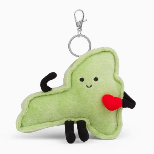 New York State Map Stuffed Bag Charm
