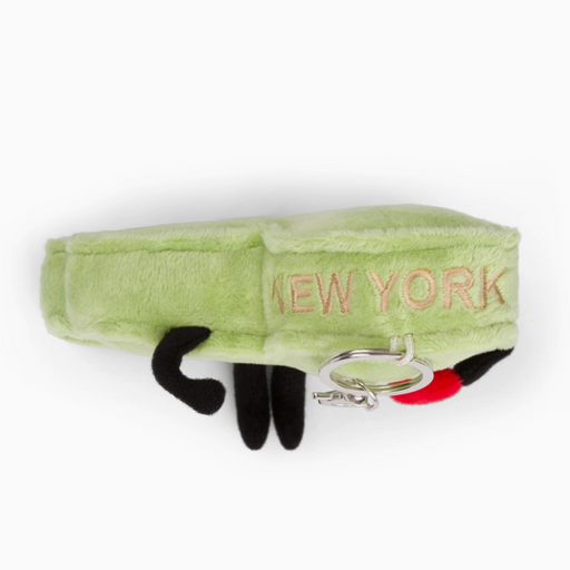New York State Map Stuffed Bag Charm
