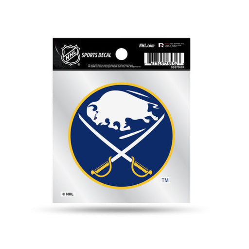 Buffalo Sabres Clear Backer Retro Logo 4" x 4" Decal