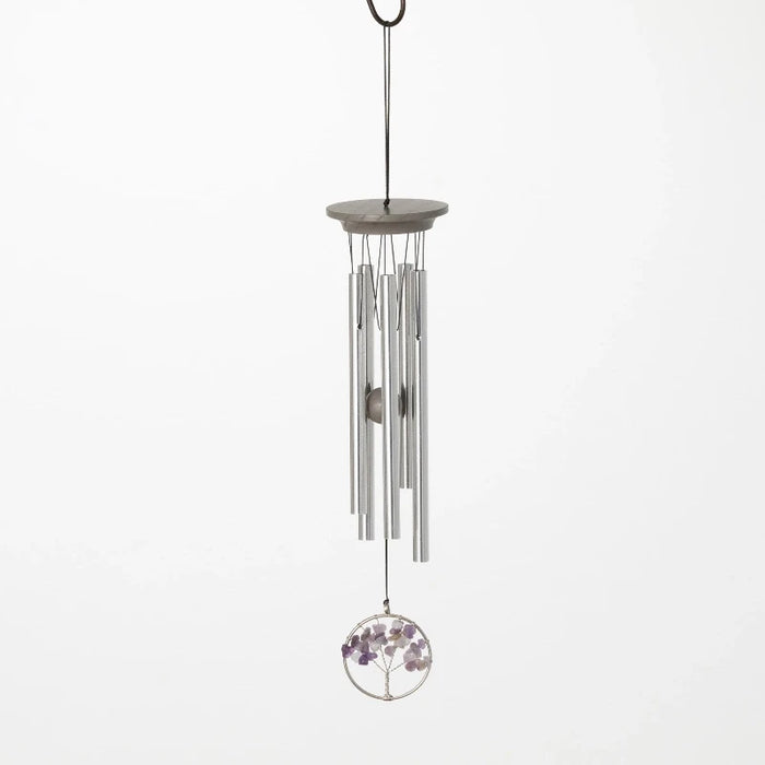 15" Amethyst Small Serenity Tree Wind Chime