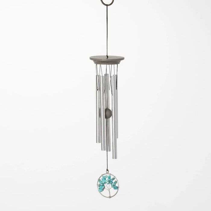 15" Turquois Small Serenity Tree Wind Chime