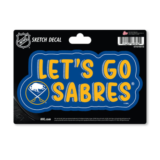 Buffalo Sabres Sketch 4" x 6" Decal