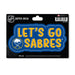 Buffalo Sabres Sketch 4" x 6" Decal