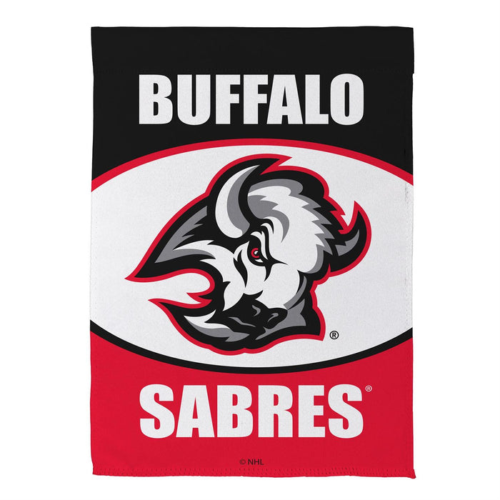 Buffalo Sabres Goat Head Suede Garden Flag
