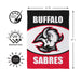 Buffalo Sabres Goat Head Suede Garden Flag