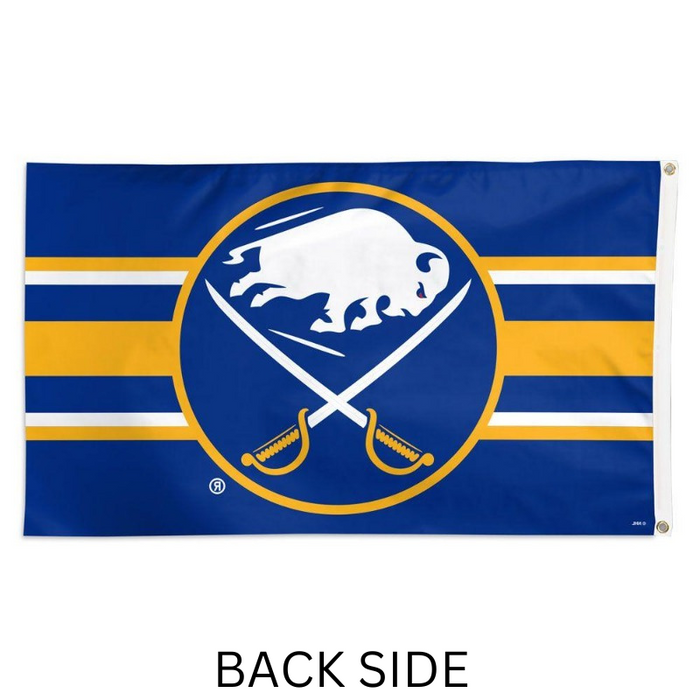 3x5' Buffalo Sabres Horizontal Stripes Polyester Flag