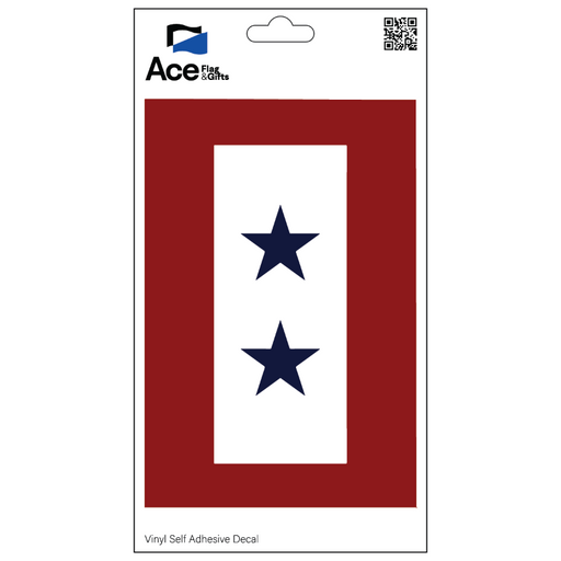 Service Star 2 Blue Decal - Made in USA