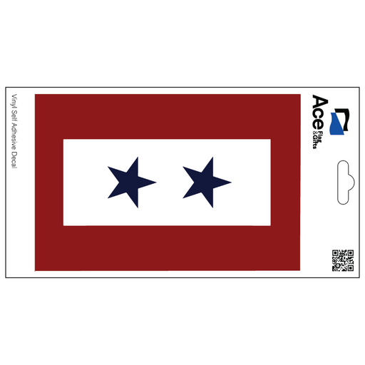 Service Star 2 Blue Decal - Made in USA