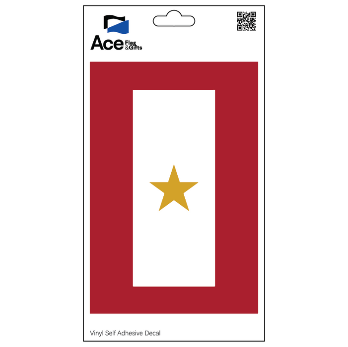 Service Star 1 Gold Decal - Made in USA