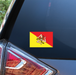 Sicily Flag Decal - Made in USA