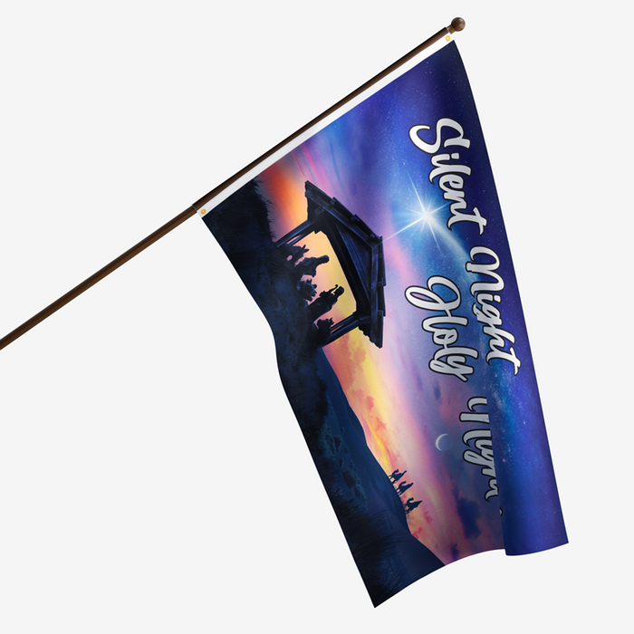 3x5' Silent Night, Holy Night Polyester Flag - Made in USA