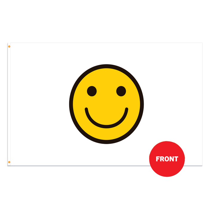 3x5' Smiley Face Polyester Flag - Made in the USA