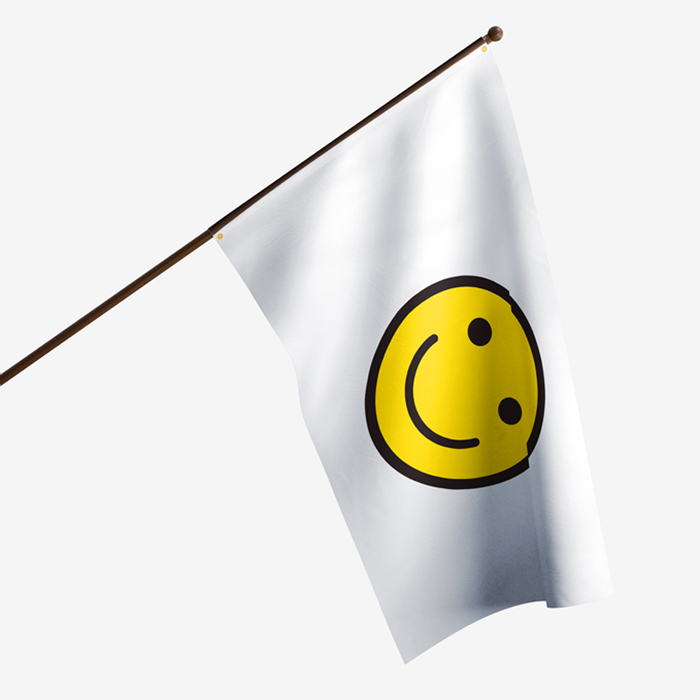 3x5' Smiley Face Polyester Flag - Made in the USA