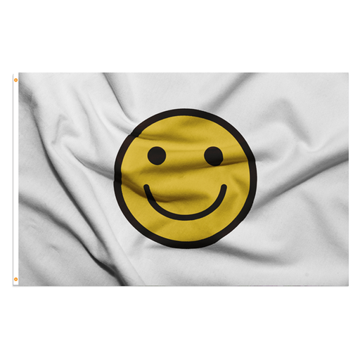 3x5' Smiley Face Polyester Flag - Made in the USA