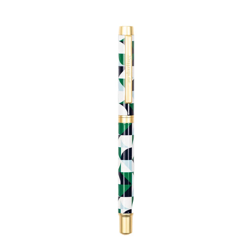 Boxed Rollerball Pen - Corner Play Blue & Green