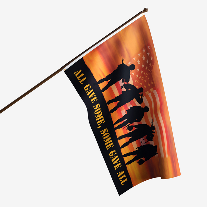 All Gave Some, Some Gave All Polyester Flag - Made in the USA