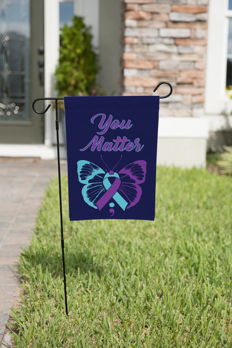 *Pre-Order* Suicide Awareness Butterfly Garden Flag