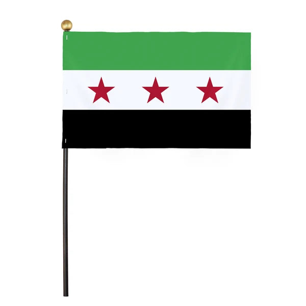 4x6" Syria Stick Flag