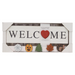 Wooden Welcome Sign w/ Magnet Icons Set