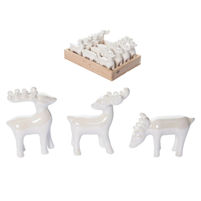 Elegant Mini Reindeer Figurine (Assorted Styles)