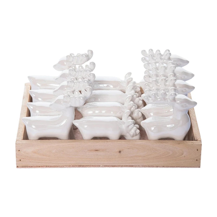 Elegant Mini Reindeer Figurine (Assorted Styles)