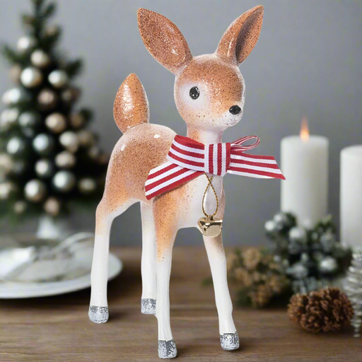 Vintage Holiday Standing Deer Decor