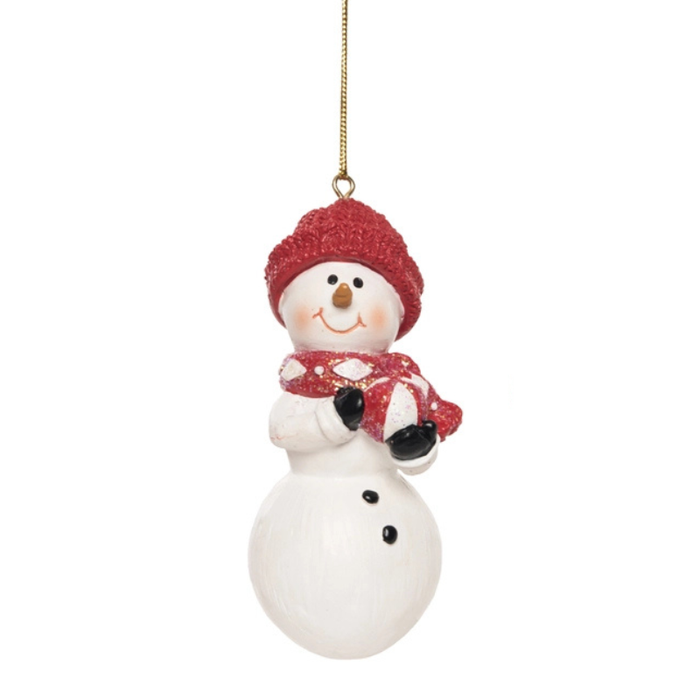 Cutie Snowman w/ Peppermint Ornament