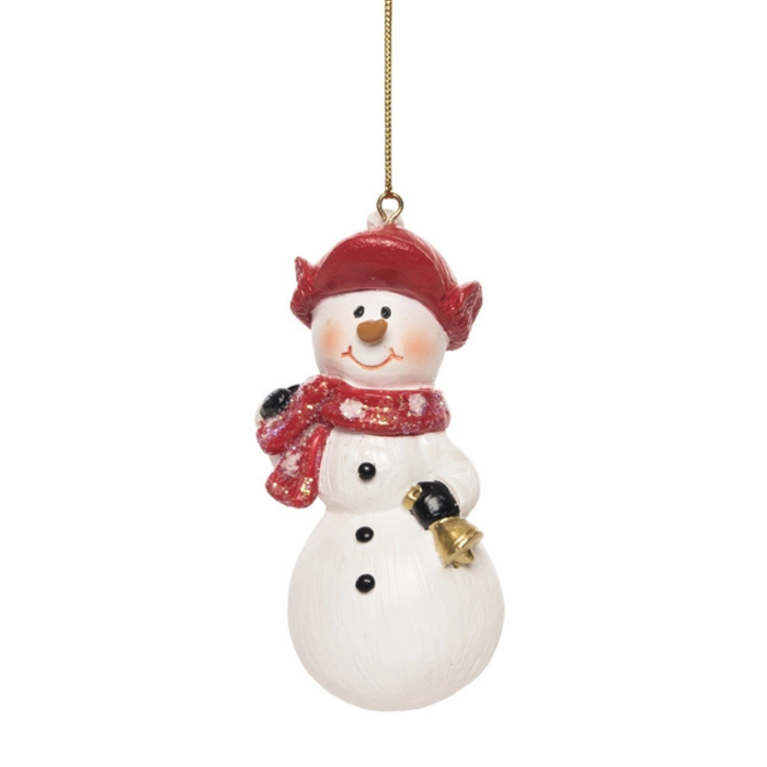 Cutie Snowman w/ Bell Ornament