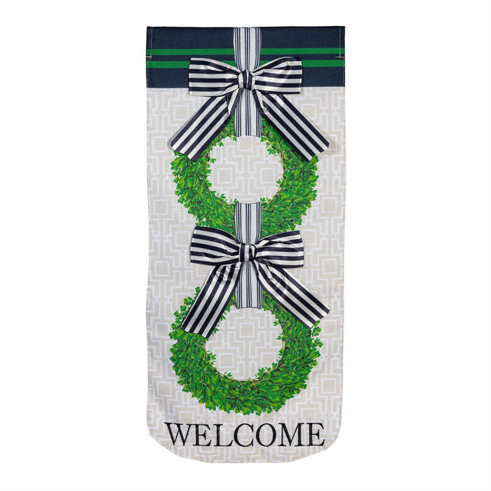 Boxwood Wreaths Long XL Garden Flag