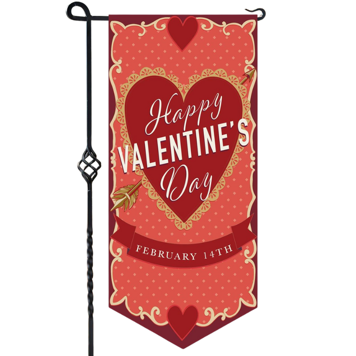 It's Valentine's Day Long XL Garden Flag