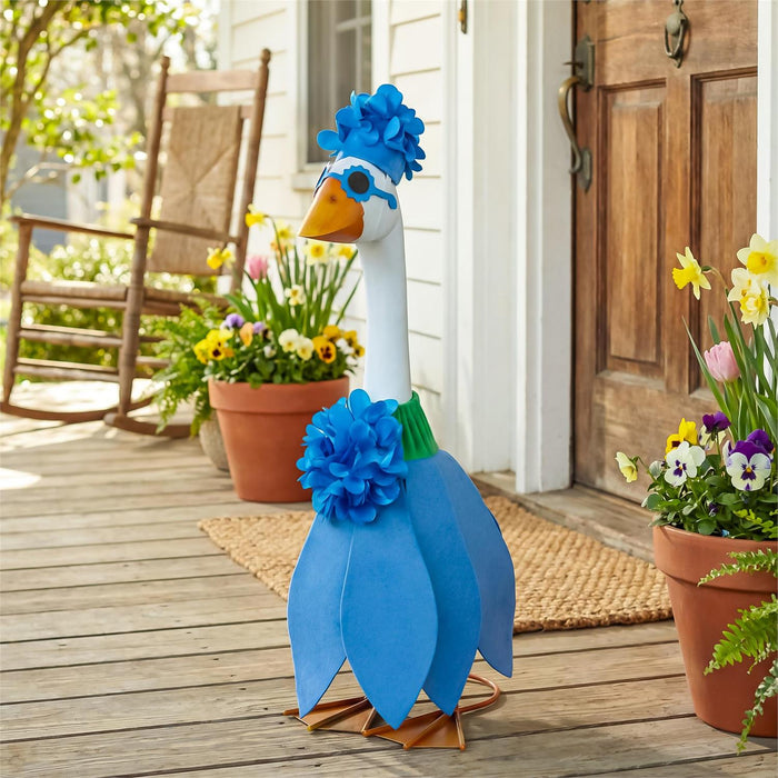 Giddy the Goose Outfit - Blue Hydrangea